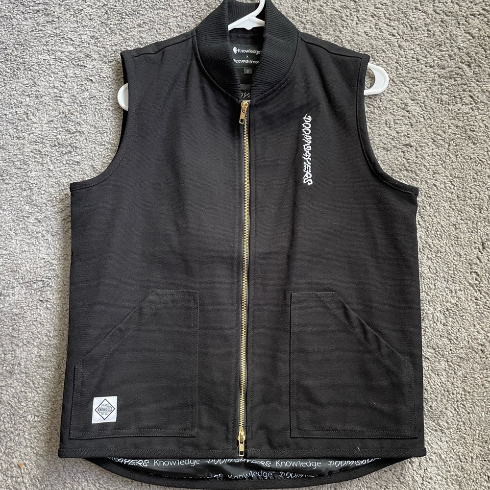 Doom Sayers OS Vest Black Small New Without Tags